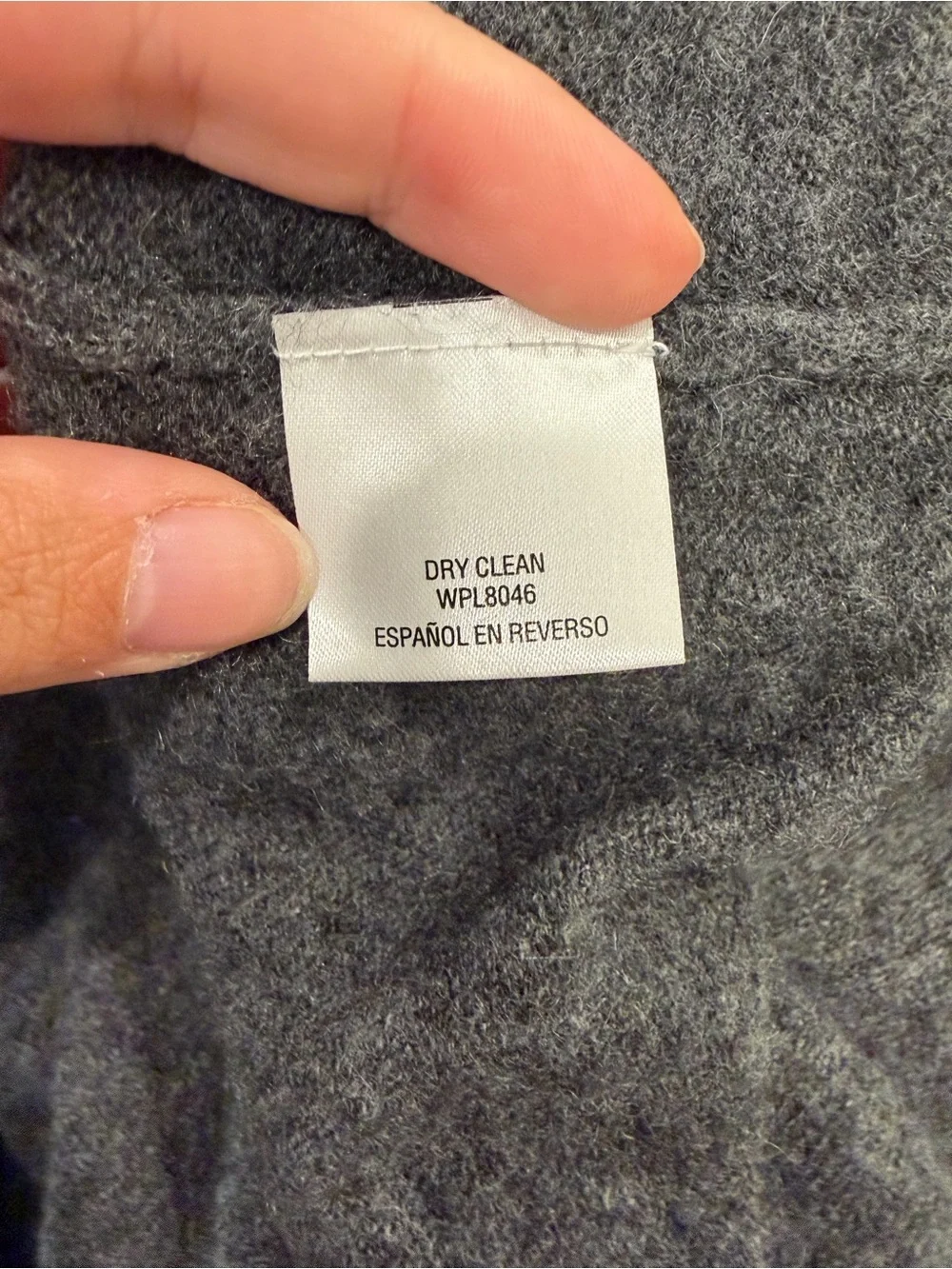 CHARTER CLUB 100% Cashmere Dark Gray V-Neck Sweater